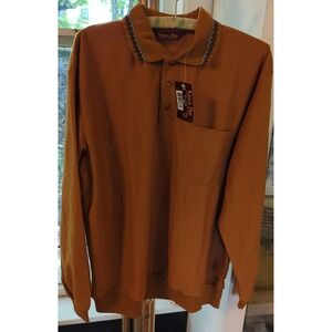Mens NWT Haband Lions Den Mustard‎ Colored Shirt Size LT Large Tall